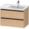Duravit Waschtischunterbau Ketho.2 784x549x455mm eiche natur