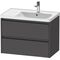 Duravit Waschtischunterbau Ketho.2 784x549x455mm graphit matt