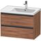 Duravit Waschtischunterbau Ketho.2 784x549x455mm nussbaum natur