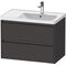 Duravit Waschtischunterbau Ketho.2 784x549x455mm graphit supermatt