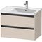 Duravit Waschtischunterbau Ketho.2 784x549x455mm taupe supermatt