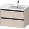 Duravit Waschtischunterbau Ketho.2 784x549x455mm taupe matt
