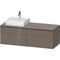 Duravit Waschtischunterbau L-CUBE 1420x482x550mm fla gr hgl o ES