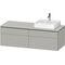 Duravit Waschtischunterbau L-CUBE 1420x482x550mm betongr ma o ES