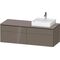 Duravit Waschtischunterbau L-CUBE 1420x482x550mm fla gr hgl o ES