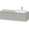 Duravit Waschtischunterbau L-CUBE 1620x482x550mm betongr ma o ES