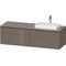 Duravit Waschtischunterbau L-CUBE 1620x482x550mm fla gr hgl o ES