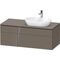 Duravit Waschtischunterbau L-CUBE 1220x482x550mm fla gr hgl o ES