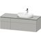 Duravit Waschtischunterbau L-CUBE 1420x482x550mm betongr ma o ES
