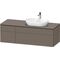 Duravit Waschtischunterbau L-CUBE 1420x482x550mm fla gr sdm o ES