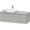 Duravit Waschtischunterbau L-CUBE 1420x482x550mm betongr ma o ES