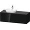 Duravit Waschtischunterbau L-CUBE 1420x482x550mm sw hgl o ES
