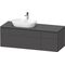 Duravit Waschtischunterbau L-CUBE 1420x482x550mm gra ma o ES