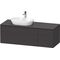 Duravit Waschtischunterbau L-CUBE 1420x482x550mm gra s-matt o ES