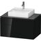 Duravit Waschtischunterbau L-CUBE 820x482x550mm sw hgl o ES