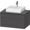 Duravit Waschtischunterbau L-CUBE 820x482x550mm gra ma o ES