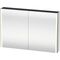 DU Spiegelschrank XSquare m.Beleuchtung 800x1200x155mm, Weiß Hochgl., F