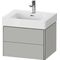 Duravit Waschtischunterbau XSQUARE 584x397x470mm betongr ma o ES