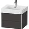 Duravit Waschtischunterbau XSQUARE 584x397x470mm gra s-matt o ES