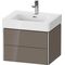 Duravit Waschtischunterbau XSQUARE 584x397x470mm fla gr hgl o ES