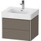 Duravit Waschtischunterbau XSQUARE 584x397x470mm fla gr sdm o ES