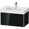 Duravit Waschtischunterbau XSQUARE 784x397x470mm sw hgl o ES