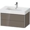 Duravit Waschtischunterbau XSQUARE 784x397x470mm fla gr hgl o ES