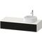 Duravit Waschtischunterbau Zencha 1300x281x550mm sw ls / we s-matt o ES