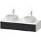 Duravit Waschtischunterbau Zencha 1300x281x550mm Ei sw / we s-matt o ES