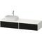 Duravit Waschtischunterbau Zencha 1600x281x550mm sw ls / we s-matt o ES
