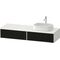 Duravit Waschtischunterbau Zencha 1600x281x550mm sw ls / we s-matt o ES