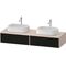 Duravit Waschtischunterbau Zencha 1600x281x550mm sw ls / ta s-matt o ES