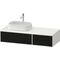 Duravit Waschtischunterbau Zencha 1300x281x550mm sw ls / we s-matt o ES