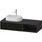 Duravit Waschtischunterbau Zencha 1300x281x550mm sw ls / gra s-matt o ES