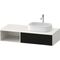 Duravit Waschtischunterbau Zencha 1300x281x550mm sw ls / we s-matt o ES