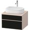 Duravit Waschtischunterbau Zencha 650x442x550mm Ei sw / gra s-matt o ES