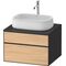Duravit Waschtischunterbau Zencha 650x442x550mm Ei na / gra s-matt o ES