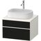 Duravit Waschtischunterbau Zencha 650x442x550mm sw ls / we s-matt o ES