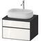 Duravit Waschtischunterbau Zencha 650x442x550mm we / gra s-matt o ES