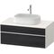 Duravit Waschtischunterbau Zencha 1000x442x550mm Ei sw / we s-matt o ES