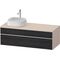 Duravit Waschtischunterbau Zencha 1300x442x550mm Ei sw / ta s-matt o ES