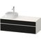 Duravit Waschtischunterbau Zencha 1300x442x550mm sw ls / we s-matt o ES