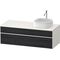Duravit Waschtischunterbau Zencha 1300x442x550mm Ei sw / we s-matt o ES