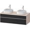 Duravit Waschtischunterbau Zencha 1300x442x550mm Ei sw / ta s-matt o ES