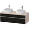Duravit Waschtischunterbau Zencha 1300x442x550mm sw ls / ta s-matt o ES