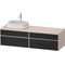 Duravit Waschtischunterbau Zencha 1600x442x550mm Ei sw / ta s-matt o ES
