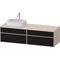 Duravit Waschtischunterbau Zencha 1600x442x550mm sw ls / ta s-matt o ES