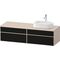 Duravit Waschtischunterbau Zencha 1600x442x550mm sw ls / ta s-matt o ES