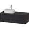 Duravit Waschtischunterbau Zencha 1300x442x550mm Ei sw / gra s-matt o ES