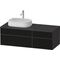 Duravit Waschtischunterbau Zencha 1300x442x550mm sw ls / gra s-matt o ES